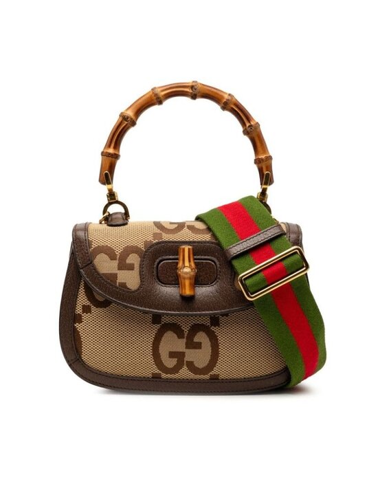 Gucci Handbags - ★SOLD★ Gucci GG 2-Way Shoulder Bag Beige Brown Canvas Leather